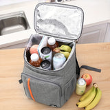 1pc Picnic Backpack Shoulder Insulated Bag, Outdoor Ice Pack Thickening Thermal Insulation Backpack Leak-Proof Picnic Bag