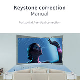 Portable Q96 Projector Android 9.0 High-Clear Large Screen Experience Hi-Fi Speaker