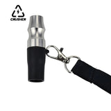 CRUSHER Protable Arab Hookah Mouthpiece Aluminum Alloy Suction Nozzle with Lanyard Water Pipe for Smoking Accessories
