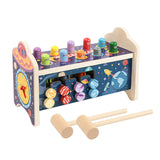 Colorful Wooden Whack-A-Mole Kids Baby Girl Boy Toys Hand Knocking Toy Multifunctional Hamster Game