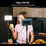 VILTROX 15C RGB Fill Photography LED Video On-camera Light Panel 15W 2800K-6800K APP Remote Control Cold Shoe
