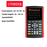 Handheld Digital Storage Oscilloscopes UNI-T UTD1025DL 2Channels 25MHz Oscilloscope Scopemeter 250MS/s & Multimeter DMM 2in1 USD