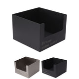 Stainless Steel Tissue Box Square Tissue Holder Large Opening Napkin Dispenser Modern Style for Bathroom Office