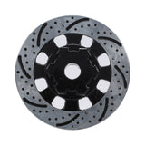 4 Pieces Unlimited Desert (UDR) Adapter Aluminum Wheel Hex Hub Brake + Caliper Disc OP for 1/7 ,Black
