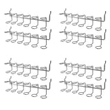 8 Pcs Screwdriver Holder Pegboard Multi-Tool Holder Accessory Pegboard Accessories Multi-Ring Tool Holder For Pegboard