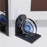 Blue Eye Crystal Bookends Modern Minimalist Library Book Stopper Desk Creative Ornament Study Tv Cabinet Living