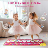 Piano Mat Electronic Music Animal Touch Play Blanket Funny Xmas Gift Toy For 1-3 Year Old