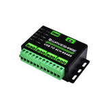 Industrial USB TO 4Ch RS485 Converter Protection Circuits Multi Systems Support, Aluminium Alloy Case, Wall-Mount