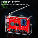 FM Radio Electronic Kit Adjustable Frequency 150Hz-20KHz Digital Display DIY Soldering Project Practice Solder