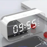 Wireless Bluetooth Speaker HD Led Display Multifunction Stereo Bass Speakers Alarm Clock FM Radio TF Card Aux Music Playback