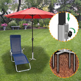 Beach Base, Stake with Design, Heavy Duty Metal Ground Grass Stands Patio Umbrella Holder Base