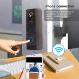 Wireless Video Doorbell Camera with Chime Ringer - Smart AI Human Detection, 2.4G WiFi, 2-Way Audio, 1080P HD, Night Vision