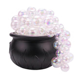 Halloween Light-up Bubble Cauldron with 40 Led Balls DIY Realistics Witches Bowl Kettles Holiday For Home Party Decor
