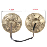 2.6in/6.5cm Handcrafted Tibetan Meditation Tingsha Cymbal Bell with The Eight Auspicious Buddhist Lucky Symbols