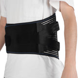 Lumbar Support Belt Relief Pain Adjustable Sturdy Steel Stabilizer Black Back Support Straps for Women for Men for Daily Use