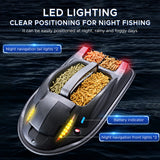 Large Outdoor 3 Hopper High Speed RC Fishing 500M 7KG Load Voice Broadcast Smart Route Correction Remote Control Bait Boat
