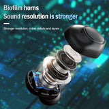 Tws New Wireless Headphones Dual Ear Mini Sport Intelligent Led Digital Display Sports Games Bluetooth 5 Sound