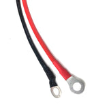 10AWG 30CM To O Ring Terminal Harness 2 Pin Quick Disconnect Plug SAE Connection Motorcycle, Car, Tractor -60 - 200 Celsius