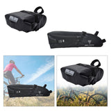 Bike Bicycle Saddle Riding Equipment Tool Bag Waterproof under Rolled up Closure Black Cycg Seat Pouch