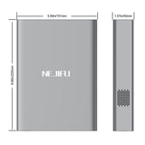 2022 nejifu new 240v power bank 50000mah for laptop external battery charger pd powerbank 64000mah with AC outlet