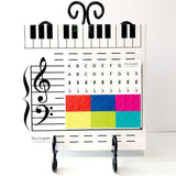 Portable Music Board Paper Multifunctional Eent Reusable Educational Grand Staff Magnetic Toy