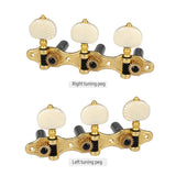 2 Planks Classical Peg Acoustic Guitar Tuners 1:18 Tuning Key Left 3 Right Guitars Knobs Replacement