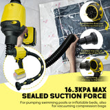 Cordless Blower Brushless Compressed Air Dust hine With 7 Nozzle Iator Vacuum Tool For 20V Battery (No Battery)