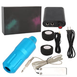 Tattoo Machine Pen Kit Tattoo Power Supply Kit Stainless Steel Pedal Improve Skills Complete 90-265V Liner Shader for Training