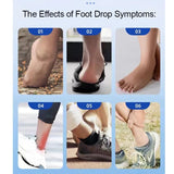 1Pair Adjustable Medical AFO Brace-Ankle Orthosis Drop Foot Stabilizer Support for Walking with Shoe