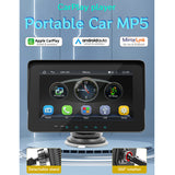 12-36V 7 Inch Car Mp5 Multimedia Player Multifunctional Support Wirelss Carplay Android Auto Mirror k Radio Reverse Image