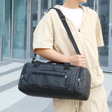 Multifunctional Gym Sports Bags Large Capacity Men Fiess Training Backpac with Shoe Compartment and Wet Pocket Handbags