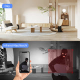 Clock Cam HD 1080P WiFi Wireless Remote Camera Night Vision Motion Detection Alert Surveillance Home Office Security Camcorder