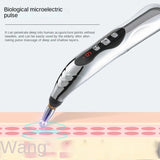 Charge three acupuncture head of the first five stick to nine charging laser meridian massage pen