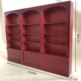 1:12 Dollhouse Multifunctional Bookshelf Miniature Bookcase Furniture Decorative Accessories