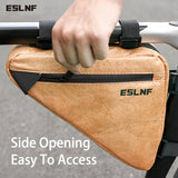 ES Bike Front Tube Handlebar Waterproof Cycg Bags Triangle Pouch Frame Holder Bicycle Accessories Tool Bag