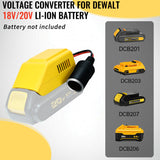 For Battery 20V to 12V Step Down Converter with Cigarette Lighter Interface Power Wheel Adapter (No Battery)