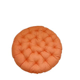 Round linen PUF with wheels - meditation cushion, soft and breathable seat cushion