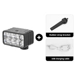 LED Front Rechargeable Light with Horn MTB Bicycle Head Lights Cycg Bike Safety Lamp for Night Riding