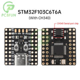 STM32F103C6T6A STM32F103C8T6 CH32V103C8T6 Mini Microcontroller Development Arm Architecture Minimum System Board Type-C