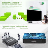 Original Tanix W2 Android 11 Amlogic S905W2 Quad core BT 2.4G&5G Dual Wifi 4K HD Set Top Box 4G/64G PK TX3 TV BOX