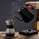 Swan neck electric kettle, 220V, 110V, 1200W, temperature controlled, for coffee and tea