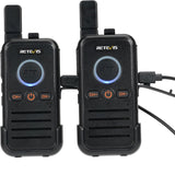 RB45/645 compact walkie talkie with dual PTT FRS/PMR and breathing light