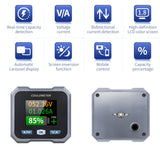 DC 10-100V 0-50A/100A/400A Tester Coulomb Counter Meter 0-5/10/40KW Capacity Indicator Ammeter Voltmeter Battery Monitor