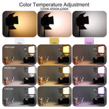 3200K-6500K Video Light Panel Led-300 Pro Led Bi-Color Photography Lighting Panel Camera Photo Studio Fill Lamp with Charger