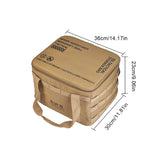 20L Outdoor Camping Tank Storage Large Capacity Ground Nail Tool Gas Canister Picnic Cookware Utensils Kit Bag