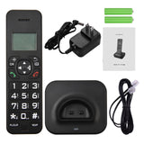 Cordless Phone Caller ID/Call Waiting 1.6 inch Backlight LCD 3 es Screen Display Rechargeable Batteries Support 16 Languages