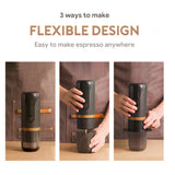 Portable Car Espresso Maker - For Nespresso Gusto Capsules and Coffee Powder, Ideal for Travel and Picnic
