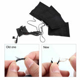 USB Electric Cloth Warming Heated Clothes Vest Jacket Pads Heater Sheet Shoes Socks Warmer Pad Fiber Safety Heating