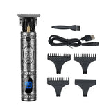 RESUXI LM-400/300/800/911 Stainless Steel T Blade Trimmer Men Shaver Rechargeable Baldheaded Hair Clippers Cutting hine