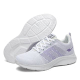 Breathable Flyknit Running Large Lightweight Sports Four Seasons Single Travel Casual Women's Shoes